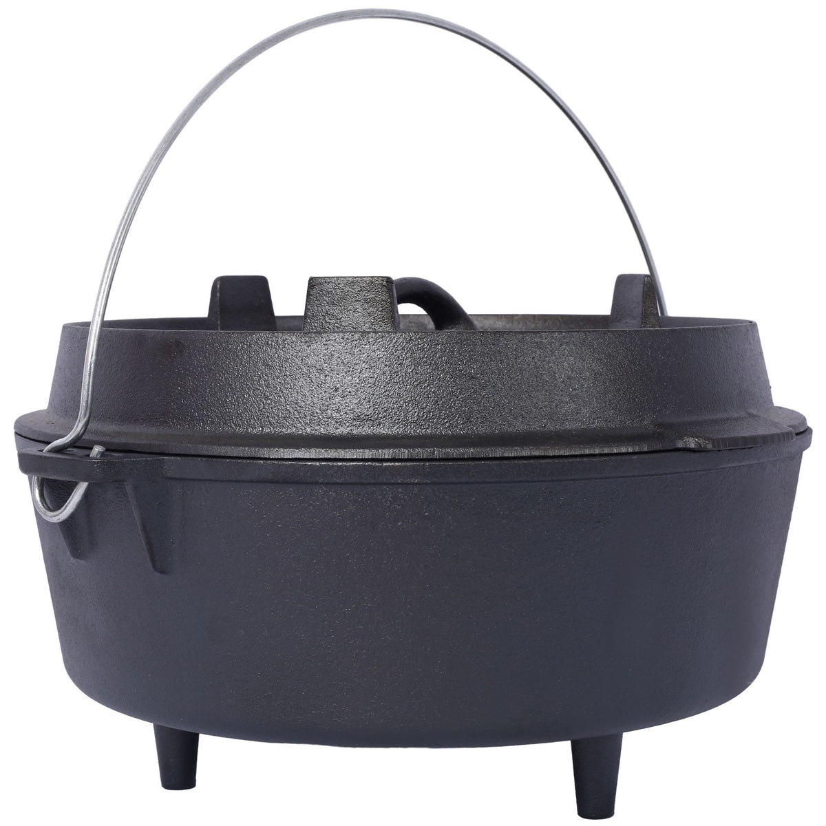 Basecamp Deep Camp Pot with Leg Base — Campfire & Cookout Dutch-Style Pot