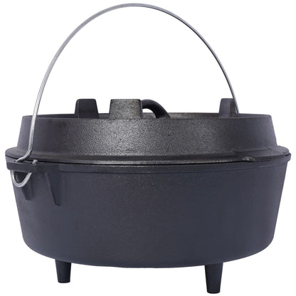 Basecamp Deep Camp Pot with Leg Base — Campfire & Cookout Dutch-Style Pot