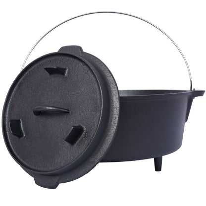Basecamp Deep Camp Pot with Leg Base — Campfire & Cookout Dutch-Style Pot