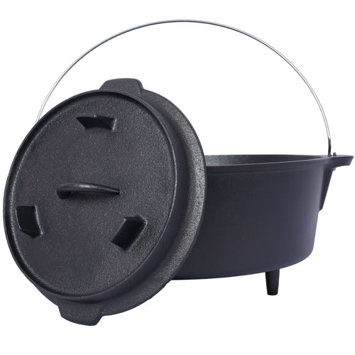 Basecamp Deep Camp Pot with Leg Base — Campfire & Cookout Dutch-Style Pot