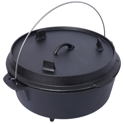 Basecamp Deep Camp Pot with Leg Base — Campfire & Cookout Dutch-Style Pot