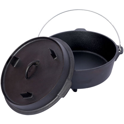 Basecamp Deep Camp Pot with Leg Base — Campfire & Cookout Dutch-Style Pot