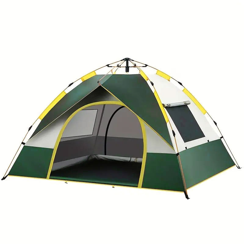 Basecamp Automatic Pop-Up Tent — 3-4 Person, Instant Setup, Waterproof
