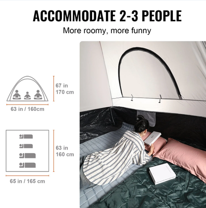 Basecamp Truck Bed Tent — 2-3 Person, Waterproof, Fits 5.5–6 ft Beds
